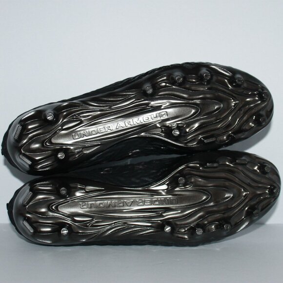 Under Armour Spotlight 4 MC Football Cleats Black Gray Men's Size 10.5 - Picture 6 of 6